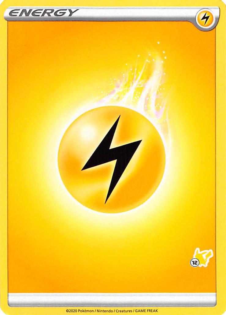 Lightning Energy (Pikachu Stamp #12) [Battle Academy 2022] | Cracking-Singles