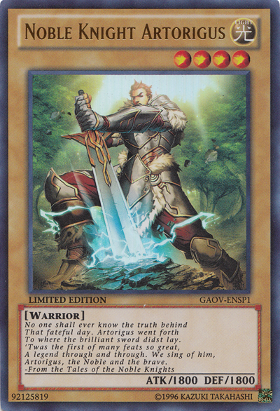 Noble Knight Artorigus (GAOV-ENSP1) [GAOV-ENSP1] Ultra Rare | Cracking-Singles