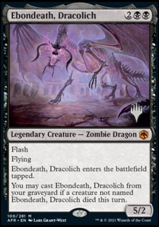 Ebondeath, Dracolich (Promo Pack) [Dungeons & Dragons: Adventures in the Forgotten Realms Promos] | Cracking-Singles