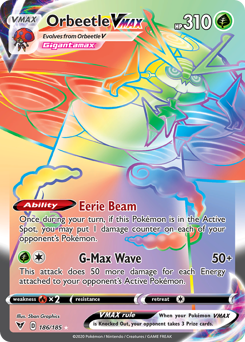 Orbeetle VMAX (186/185) [Sword & Shield: Vivid Voltage] | Cracking-Singles