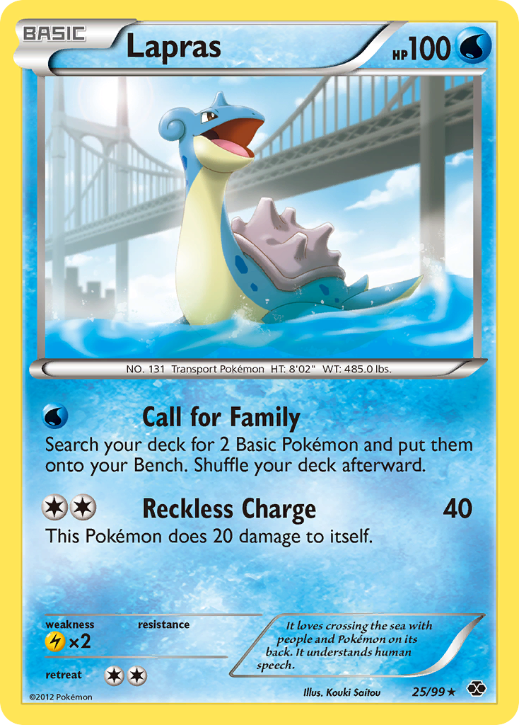 Lapras (25/99) [Black & White: Next Destinies] | Cracking-Singles