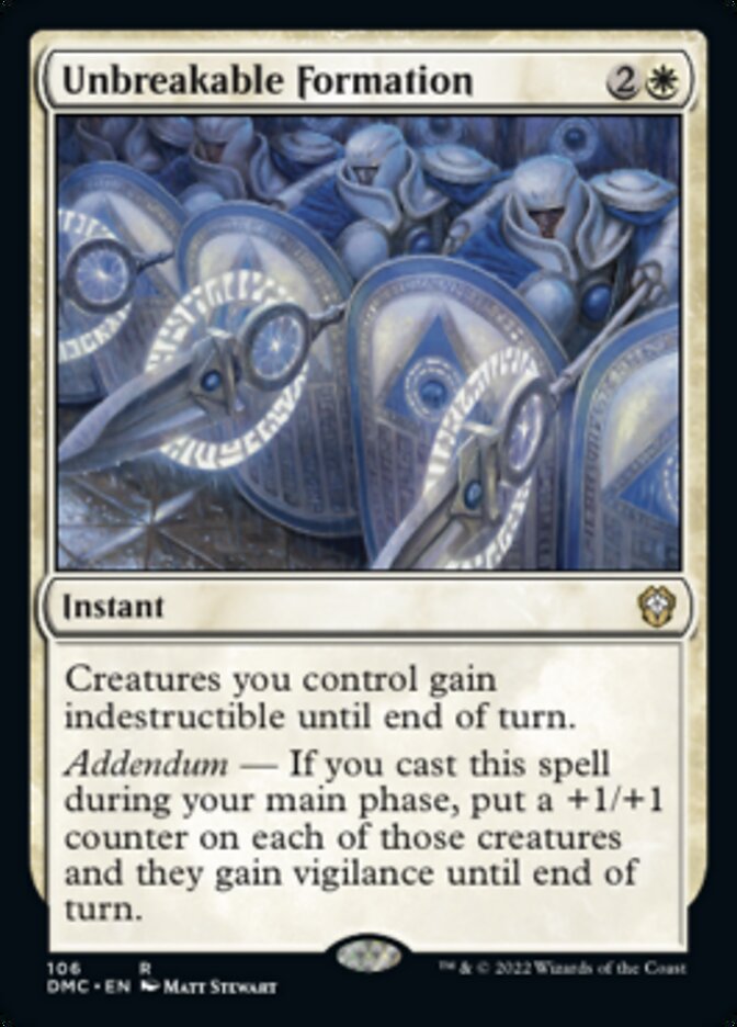 Unbreakable Formation [Dominaria United Commander] | Cracking-Singles