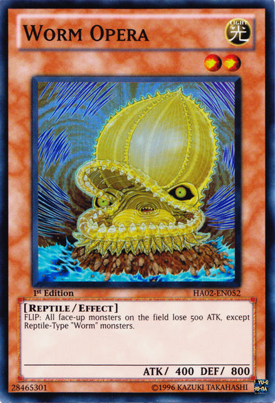 Worm Opera [HA02-EN052] Super Rare | Cracking-Singles