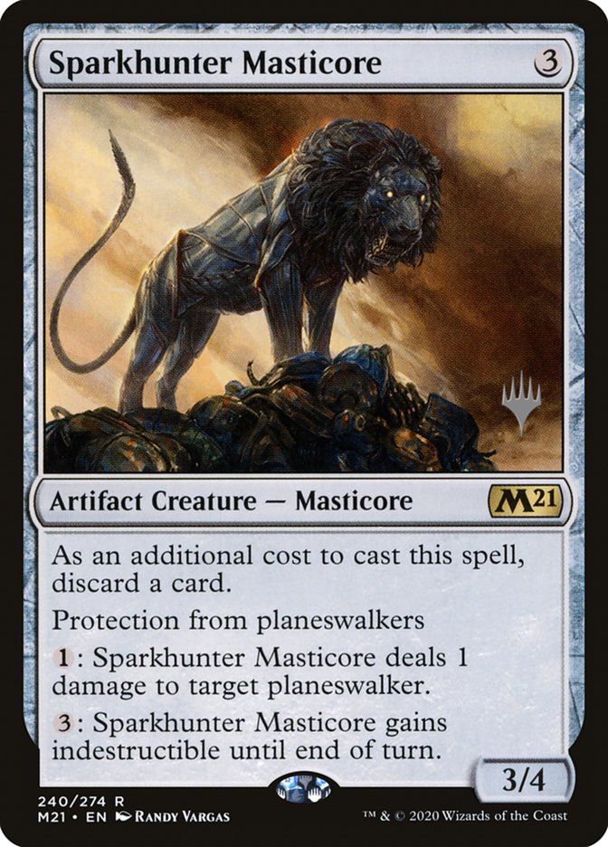 Sparkhunter Masticore (Promo Pack) [Core Set 2021 Promos] | Cracking-Singles