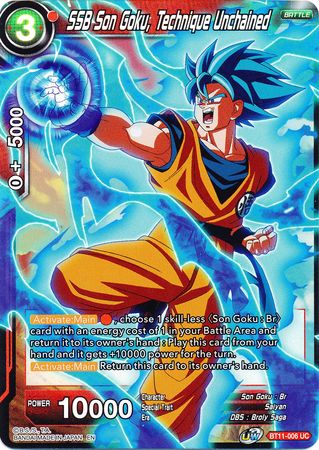 SSB Son Goku, Technique Unchained [BT11-006] | Cracking-Singles
