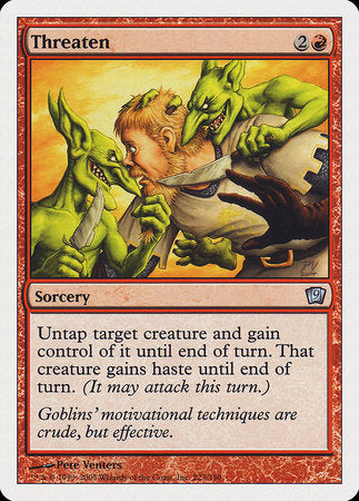 Threaten [Ninth Edition] | Cracking-Singles