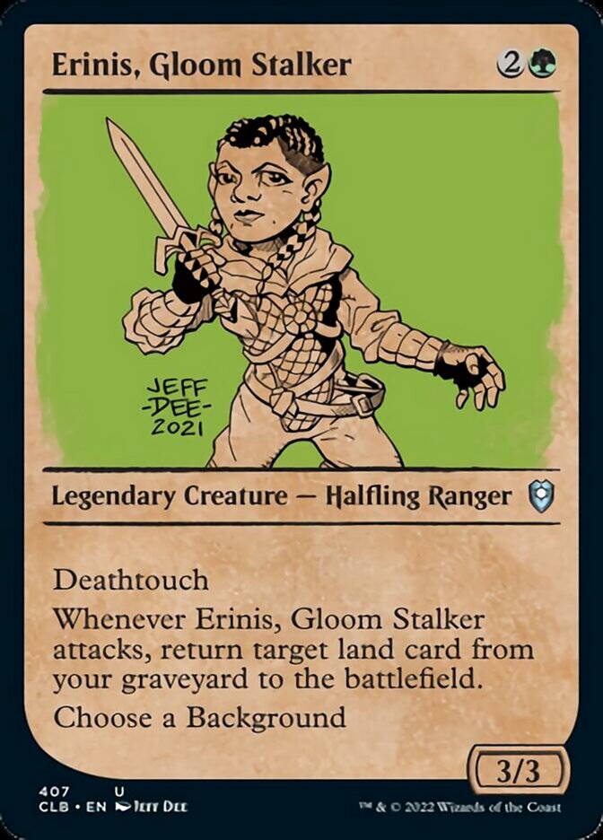 Erinis, Gloom Stalker (Showcase) [Commander Legends: Battle for Baldur's Gate] | Cracking-Singles