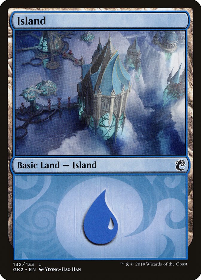 Island (132) [Ravnica Allegiance Guild Kit] | Cracking-Singles