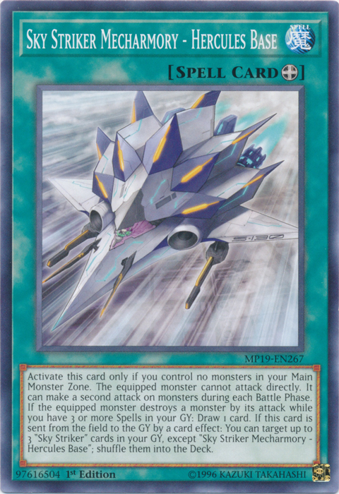 Sky Striker Mecharmory - Hercules Base [MP19-EN267] Common | Cracking-Singles
