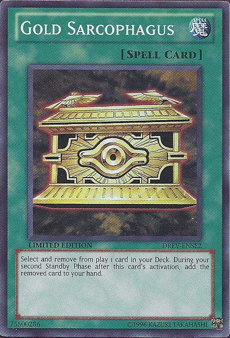 Gold Sarcophagus [DREV-ENSE2] Super Rare | Cracking-Singles