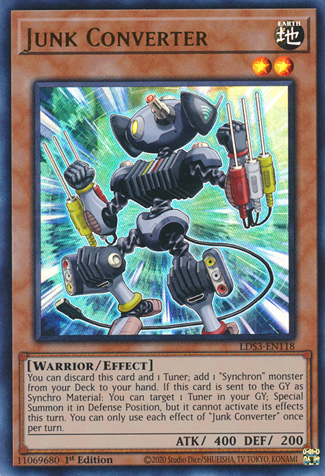 Junk Converter [LDS3-EN118] Ultra Rare | Cracking-Singles