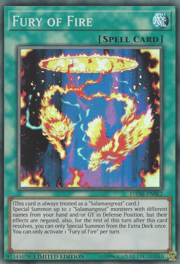 Fury of Fire [DANE-ENSE2] Super Rare | Cracking-Singles