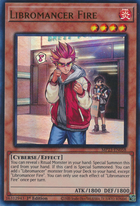 Libromancer Fire [MP23-EN058] Ultra Rare | Cracking-Singles