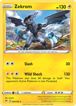 Zekrom (060/185) [Sword & Shield: Vivid Voltage] | Cracking-Singles