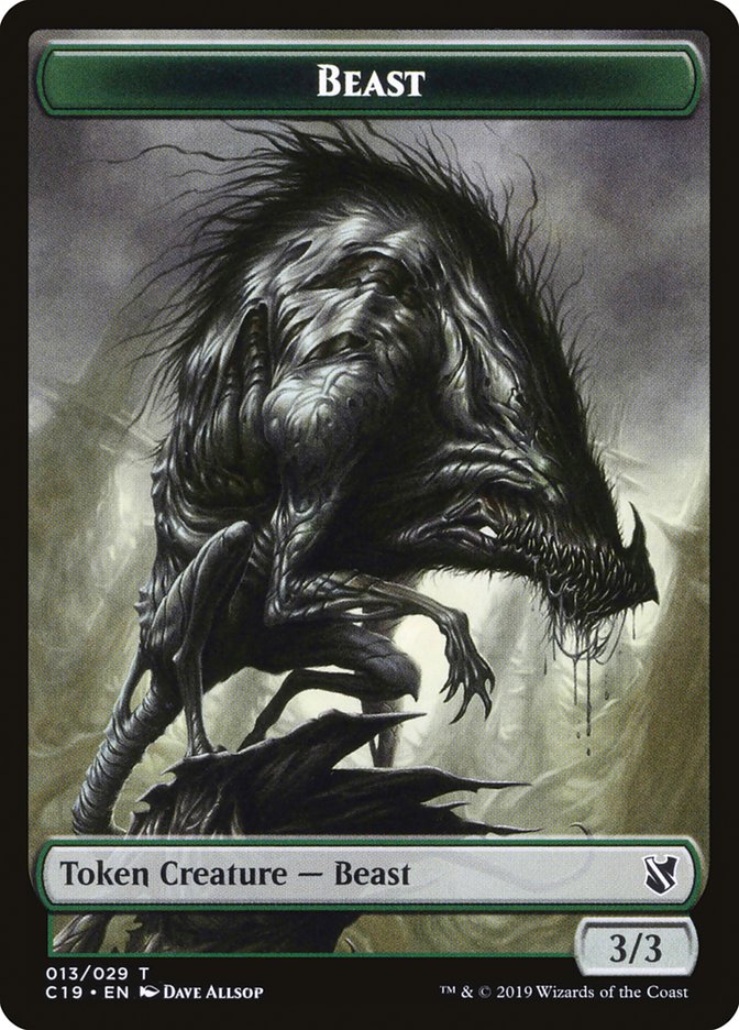 Beast (013/029) [Commander 2019 Tokens] | Cracking-Singles