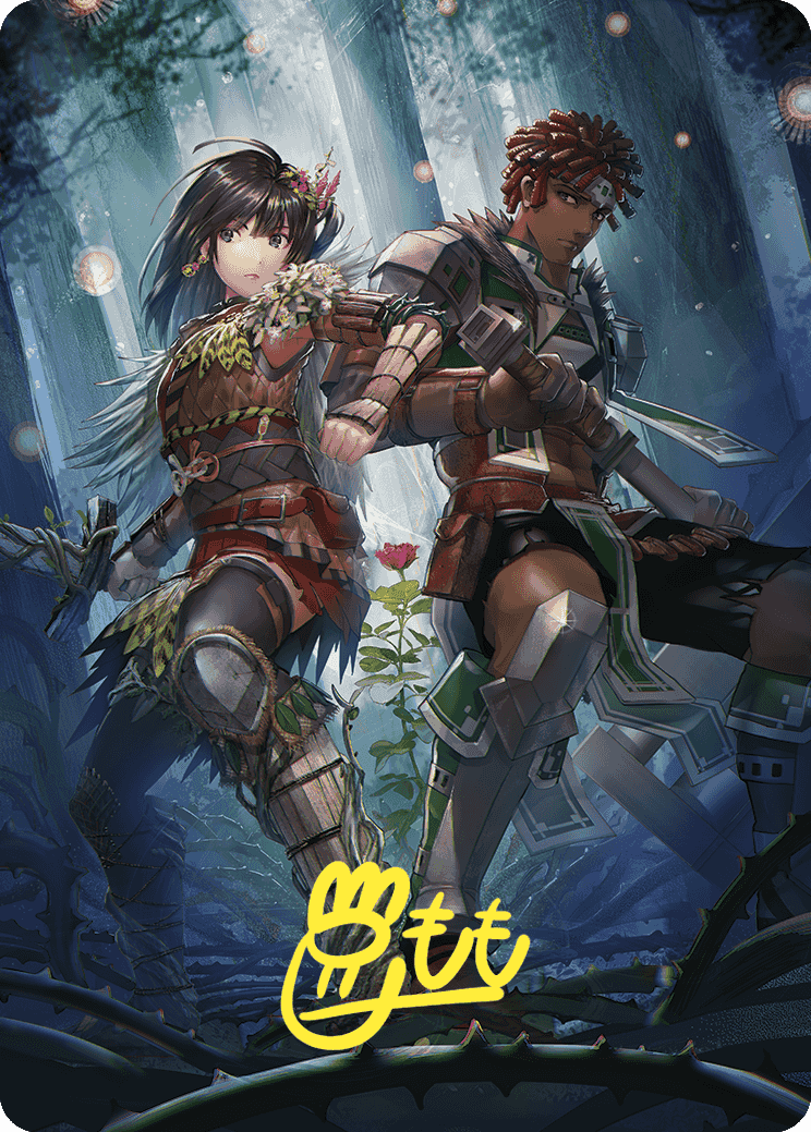 Defense of the Heart Art Card (Gold-Stamped Signature) [Wilds of Eldraine Art Series] | Cracking-Singles