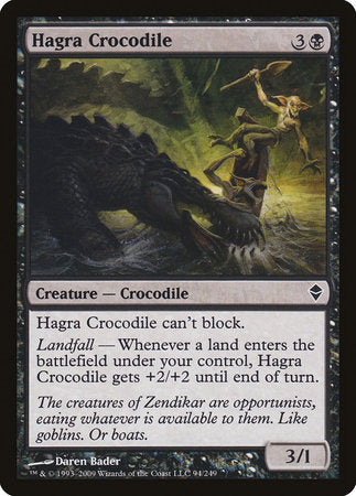 Hagra Crocodile [Zendikar] | Cracking-Singles