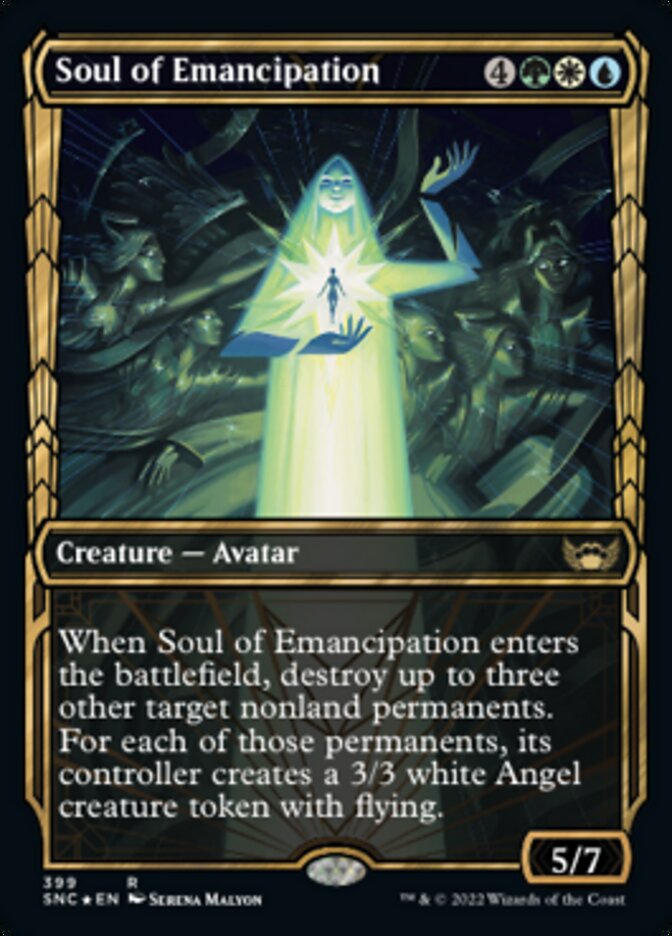 Soul of Emancipation (Showcase Golden Age Gilded Foil) [Streets of New Capenna] | Cracking-Singles