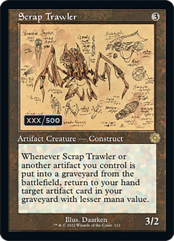 Scrap Trawler (Retro Schematic) (Serial Numbered) [The Brothers' War Retro Artifacts] | Cracking-Singles