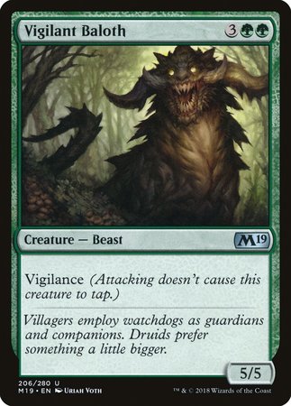 Vigilant Baloth [Core Set 2019] | Cracking-Singles