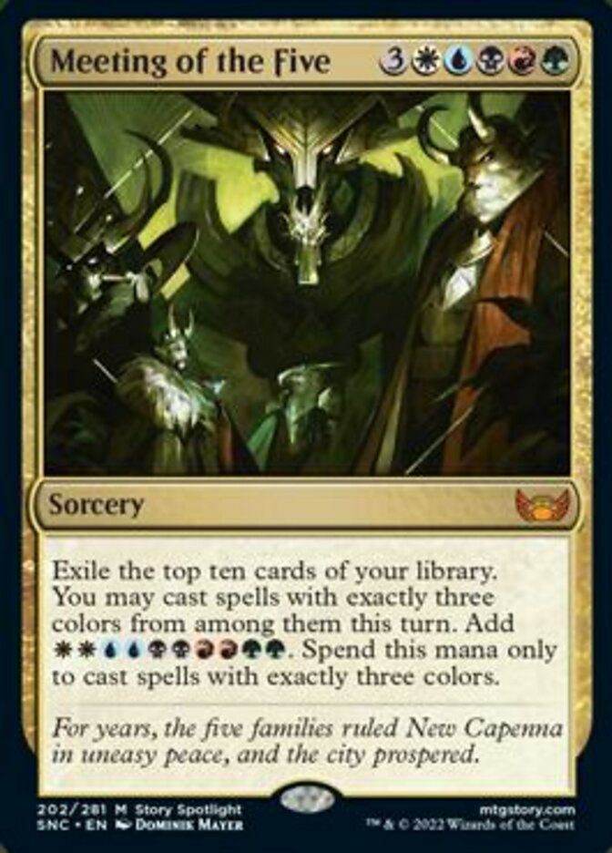 Meeting of the Five [Streets of New Capenna] | Cracking-Singles