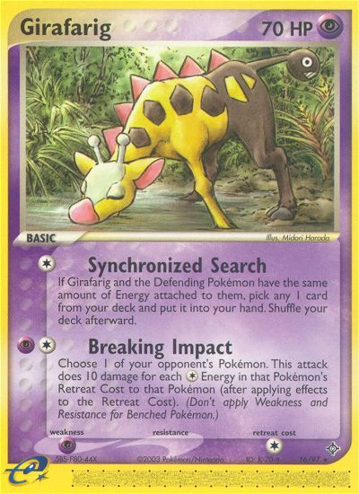 Girafarig (16/97) [EX: Dragon] | Cracking-Singles