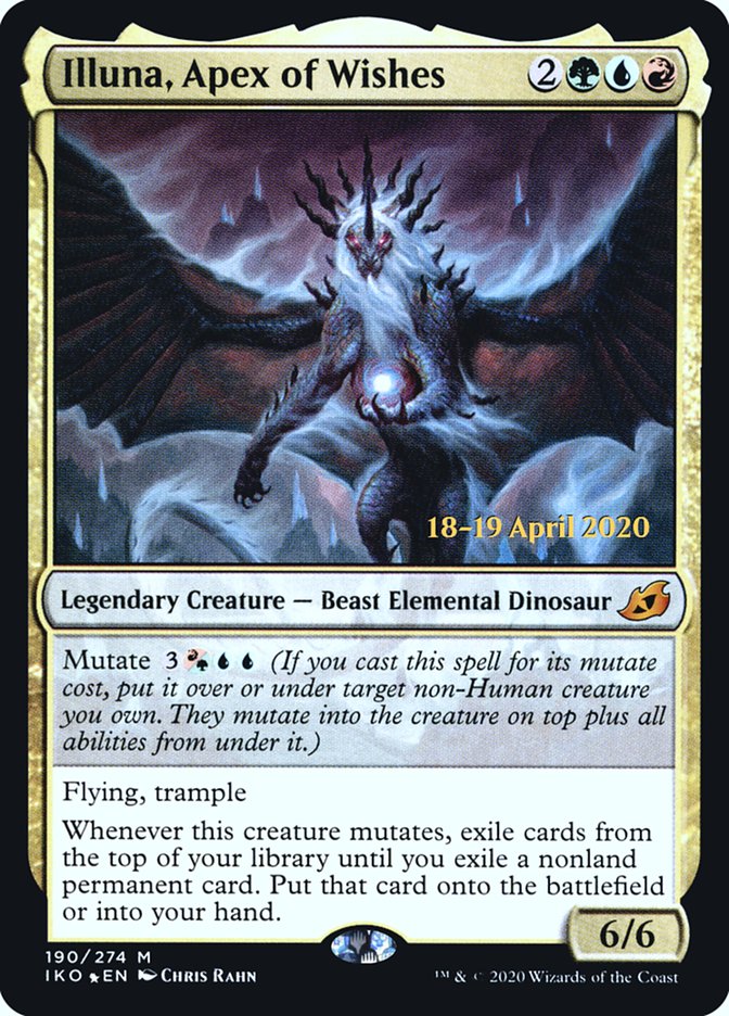 Illuna, Apex of Wishes  [Ikoria: Lair of Behemoths Prerelease Promos] | Cracking-Singles