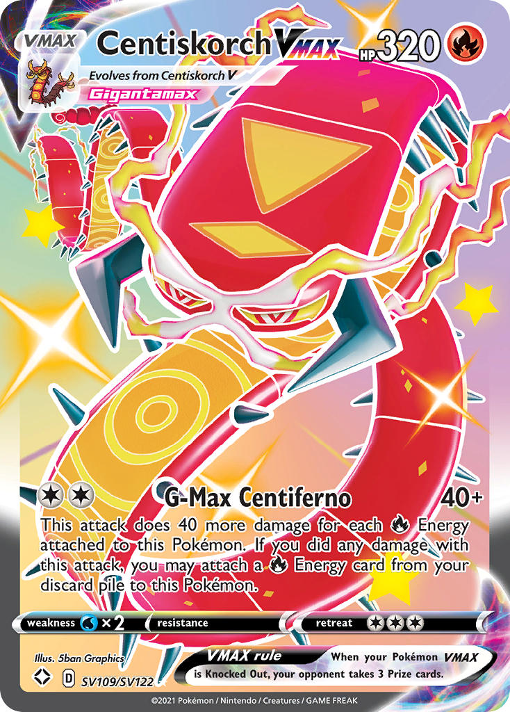 Centiskorch VMAX (SV109/SV122) [Sword & Shield: Shining Fates] | Cracking-Singles