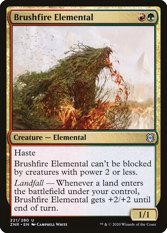 Brushfire Elemental [Zendikar Rising] | Cracking-Singles