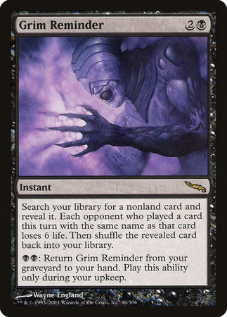 Grim Reminder [Mirrodin] | Cracking-Singles