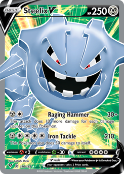 Steelix V (176/185) [Sword & Shield: Vivid Voltage] | Cracking-Singles
