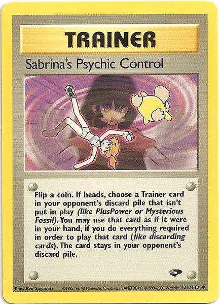 Sabrina's Psychic Control (121/132) [Gym Challenge Unlimited] | Cracking-Singles