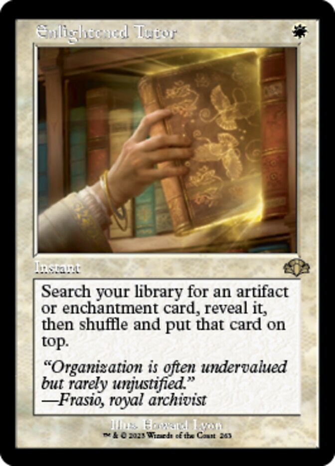 Enlightened Tutor (Retro) [Dominaria Remastered] | Cracking-Singles