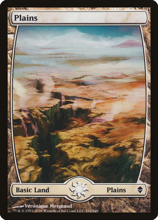 Plains (232) - Full Art [Zendikar] | Cracking-Singles