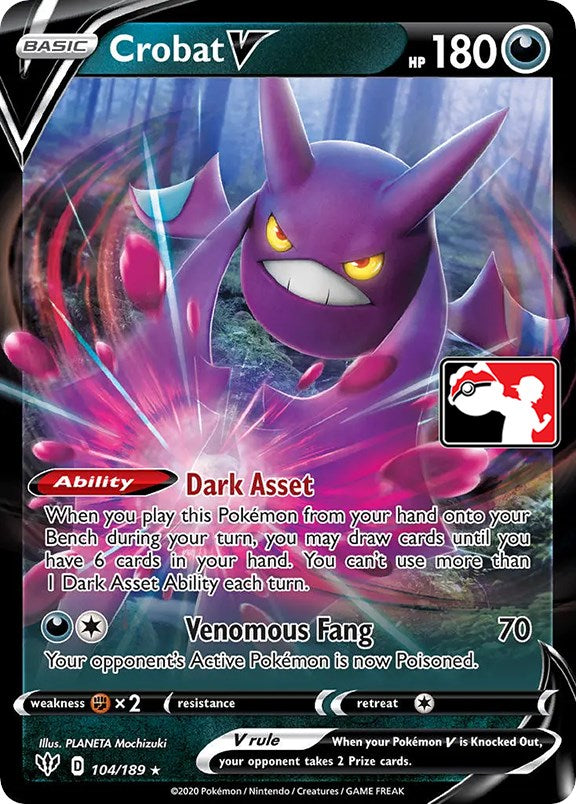 Crobat V (104/189) [Prize Pack Series One] | Cracking-Singles