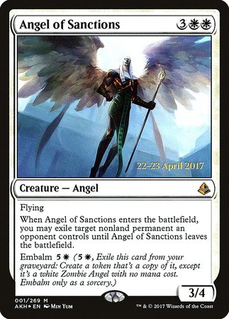 Angel of Sanctions [Amonkhet Prerelease Promos] | Cracking-Singles