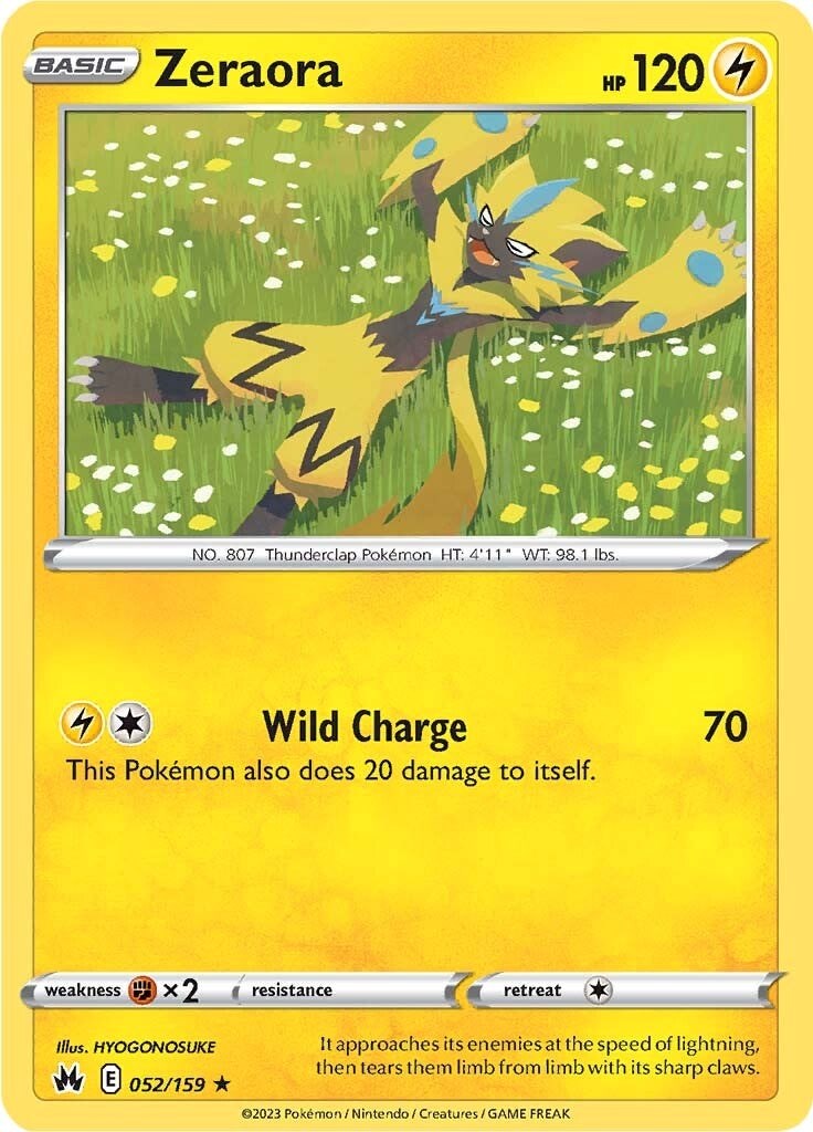 Zeraora (052/159) [Sword & Shield: Crown Zenith] | Cracking-Singles