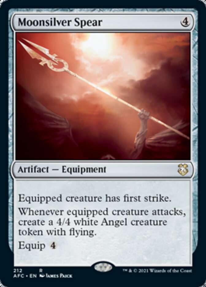 Moonsilver Spear [Dungeons & Dragons: Adventures in the Forgotten Realms Commander] | Cracking-Singles