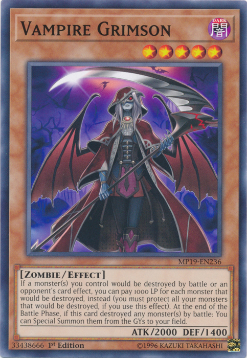 Vampire Grimson [MP19-EN236] Common | Cracking-Singles