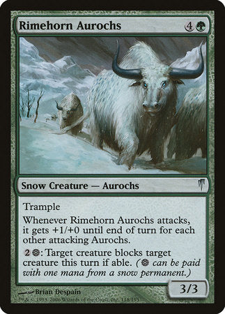 Rimehorn Aurochs [Coldsnap] | Cracking-Singles