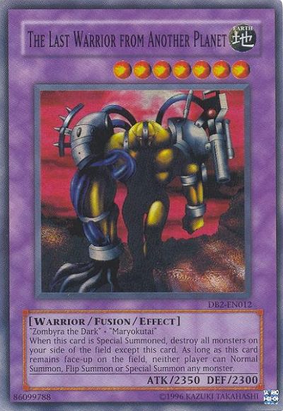 The Last Warrior from Another Planet [DB2-EN012] Super Rare | Cracking-Singles