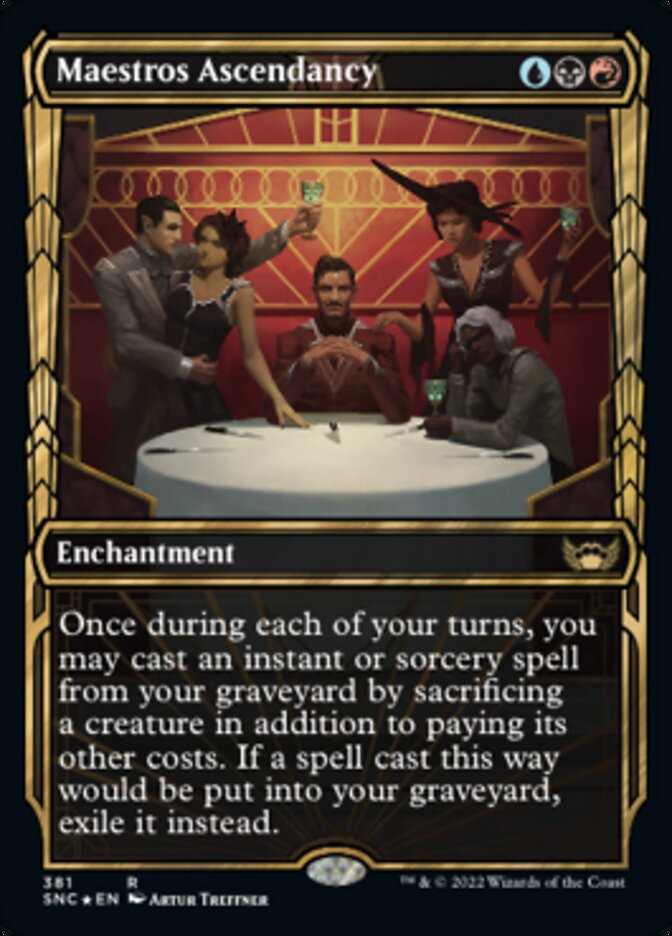 Maestros Ascendancy (Showcase Golden Age Gilded Foil) [Streets of New Capenna] | Cracking-Singles