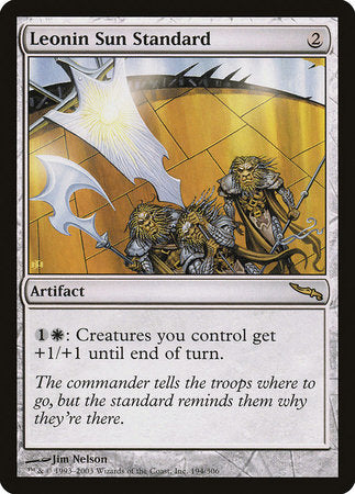 Leonin Sun Standard [Mirrodin] | Cracking-Singles