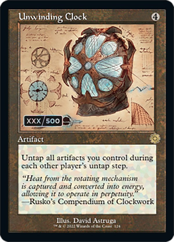 Unwinding Clock (Retro Schematic) (Serial Numbered) [The Brothers' War Retro Artifacts] | Cracking-Singles