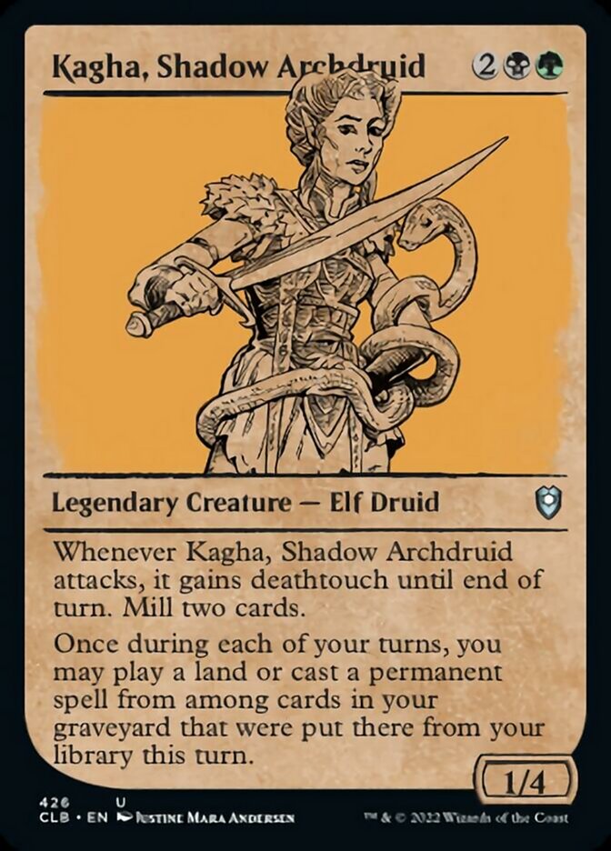 Kagha, Shadow Archdruid (Showcase) [Commander Legends: Battle for Baldur's Gate] | Cracking-Singles