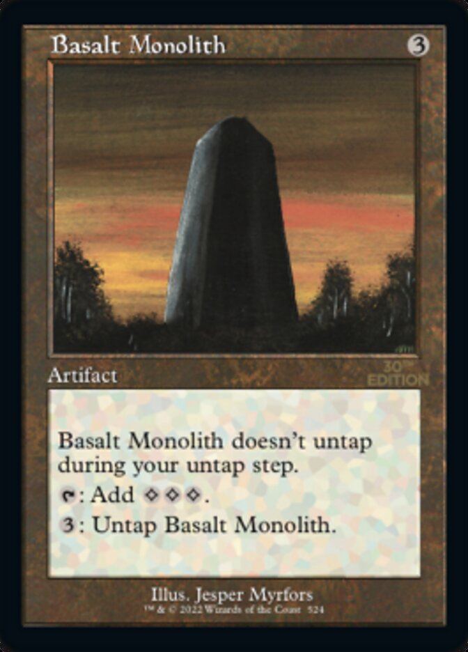 Basalt Monolith (Retro) [30th Anniversary Edition] | Cracking-Singles