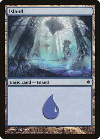 Island (169) [New Phyrexia] | Cracking-Singles