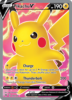 Pikachu V (170/185) [Sword & Shield: Vivid Voltage] | Cracking-Singles