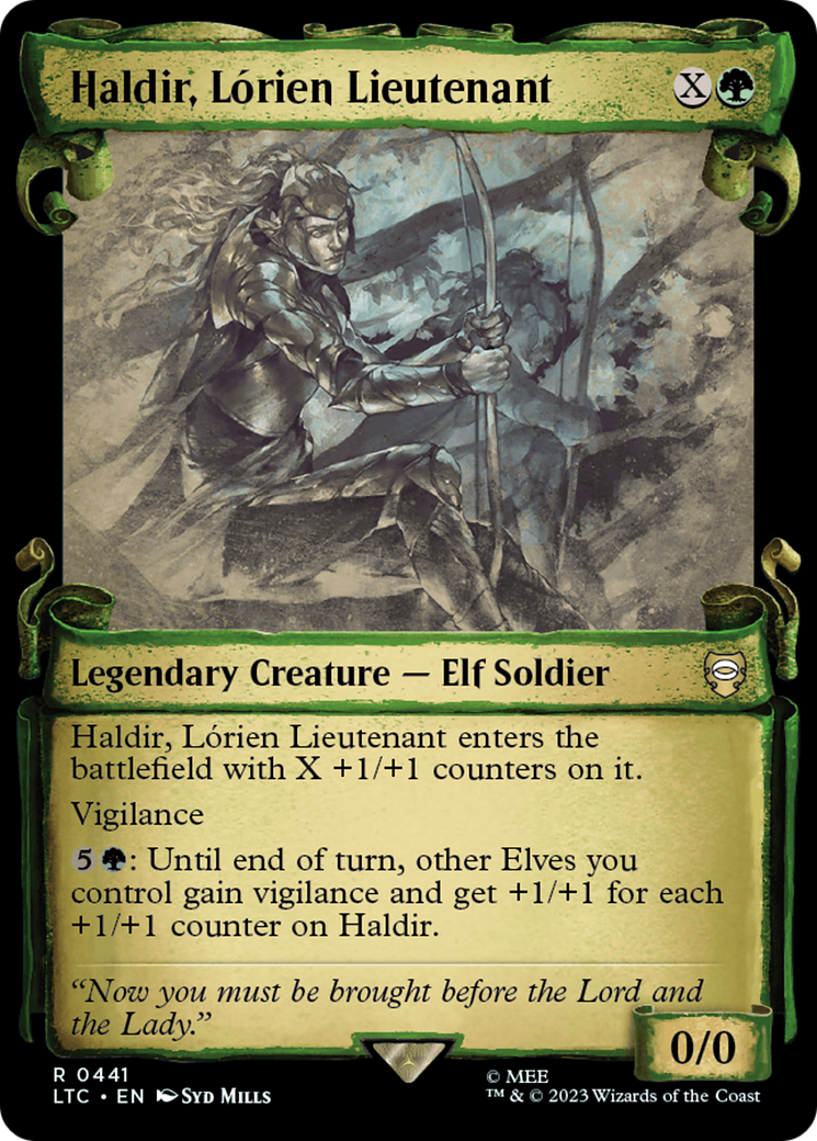 Haldir, Lorien Lieutenant [The Lord of the Rings: Tales of Middle-Earth Commander Showcase Scrolls] | Cracking-Singles