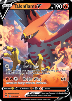 Talonflame V (029/185) [Sword & Shield: Vivid Voltage] | Cracking-Singles